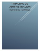 PRINCIPIO DE ADMINISTRACION RECURSOS HUMANOS