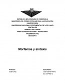 Morfemas y sintaxis
