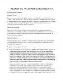PLANES DE PAGO POR RENDIMIENTO Comparación de Aerolíneas