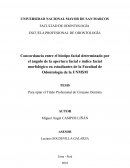 Concordancia entre el biotipo facial determinado por el ángulo de la apertura facial e índice facial morfológico en estudiantes de la Facultad de Odontología de la UNMSM