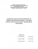 ELABORACIÓN Y MONTAJE DE PROTECTORES PARA LAS VENTANAS UNIDAD EDUCATIVA NACIONAL “DON CARLOS CHACÓN”, PARA LAS AULAS DE INICIAL Y SEGUNDO AÑO DE BACHILLERATO