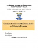 El neo constitucionalismo