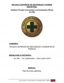 PARCIAL: PSICOLOGÍA LABORAL