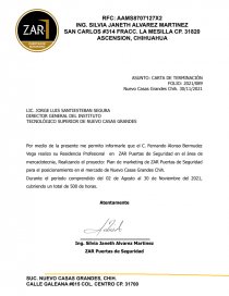 TECNOLÓGICO SUPERIOR DE NUEVO CASAS GRANDES. Página 1