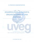 Desarrollo de la filosofia organizacional