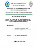 EFECTO DE LA BETA - AMILASA EN EL RENDIMIENTO DEL GRADO ALCOHOLICO, PARA LA PRODUCCION DEL ALCOHOL ETILICO A PARTIR DE ALMIDON DE ARROZ