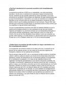 ¿Cuál fue la tendencia de la economía mundial en año inmediatamente anterior?