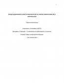 Ensayo argumentativo sobre la importancia de los valores institucionales de la administración