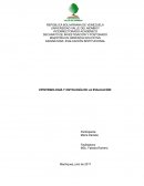 EPISTEMOLOGÍA Y ONTOLOGIA DE LA EVALUACION
