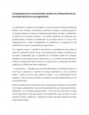 La importancia de la comunicación asertiva en el desarrollo de sus funciones dentro de una organización