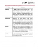 Etapas del proceso administrativo de la organización