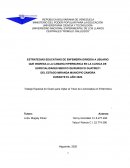 ESTRATEGIAS EDUCATIVAS DE ENFEMERÍA DIRIGIDA A USUARIO QUE INGRESA A LA CAMARA HIPERBARICA EN LA CLINICA DE ESPECIALIDADES MEDICO QUIRURGICO