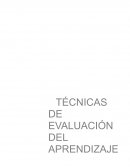 TÉCNICAS DE EVALUACIÓN DEL APRENDIZAJE