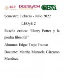 Reseña crítica: “Harry Potter y la piedra filosofal”