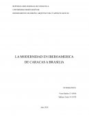 Caracas y Brasilia la Modernidad en Latinoamerica