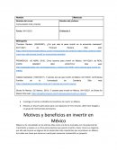 Motivos y beneficios en invertir en México