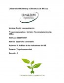 Análisis de los indicadores del DS