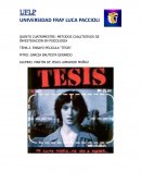 ENSAYO PELICULA “TESIS”