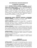 ACTA CONSTITUTIVA Y ESTATUTOS SOCIALES DE LA FUNDACION “CLUB NARANJA”