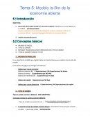 Modelo Is-Rm de la economía abierta