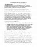 COMUNICACIÓN EFECTIVA Y ASERTIVIDAD