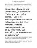 LAS CUATRO FILOSOFÍAS DE LA EDUCACIÓN