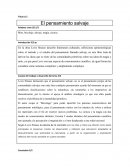 El pensamiento salvaje .Levi Strauss