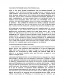 Resumen proteccion de datos personales