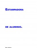 Estampadora de planchas de aluminio