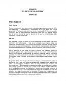 ENSAYO: “EL ARTE DE LA GUERRA” SUN TZU