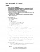 Acta Constitución de Proyecto