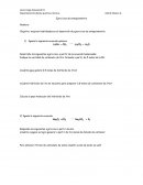 Departamento planta química, técnica . Ejercicios de estequiometria
