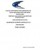 PLAN DE CONTINGENCIA PARA EMERGENCIA EN BUCEO EMPLEANDO AIRE COMO MEDIO RESPIRATORIO