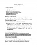 Informe psicologico
