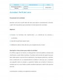 Actividad: Perfil del tutor