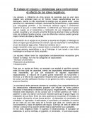 El trabajo en equipo y estrategias para contrarrestar el efecto de los roles negativos