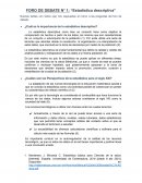 ¿Cuál es la importancia de la estadística descriptiva?