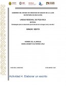 Estrategias para el desarrollo pluricultural de la lengua oral y escrita l