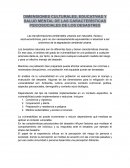 DIMENSIONES CULTURALES, EDUCATIVAS Y SALUD MENTAL DE LAS CARACTERÍSTICAS PSICOSOCIALES DE LOS DESASTRES