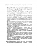 Análisis del desarrollo experimental, práctica 6: Separación de una mezcla ternaria