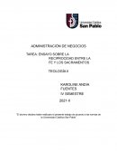 Reciprocidad entre la fe y los sacramentos