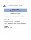 Documental de panzazo de Carlos David de mora