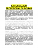 Formacion profesional en Bolivia