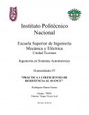 COEFICIENTES DE RESISTENCIA AL AVANCE, PRACTICA 1