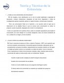 TEORIA Y TECNICA DE LA ENTREVISTA