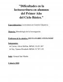 Dificultades en la lectoescritura en alumnos del Primer Año del Ciclo Básico