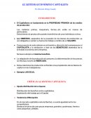 EL SISTEMA ECONÓMICO CAPITALISTA
