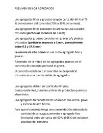 LOS AGREGADOS. Página 1
