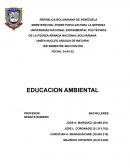 TRABAJO EDUCACION AMBIENTAL