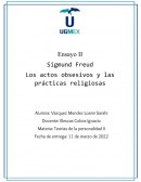 Los actos obsesivos y las prácticas religiosas Sigmund Freud